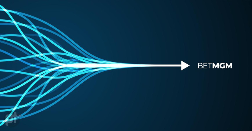 interlocking lines representing a unified network. BetMGM Poker US Shared Liquidity -- A Question of When, Not If