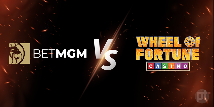 BetMGM vs. Wheel of Fortune Casino NJ Image. 