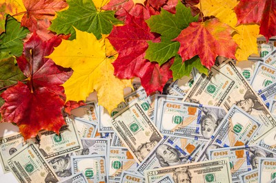 Fall leaves and money. Don't Miss Out on BetRivers Casino Promos for November 2023!