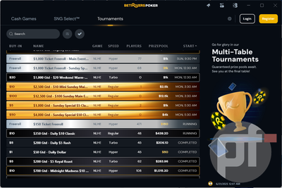 BetRivers Poker Boosts Tournament Guarantees After Successful Multi-State Debut - Operator increases tournament guarantees across the board following strong player turnout in the first days of its newly launched four-state network. BetRivers Poker Boosts Tournament Guarantees After Successful Multi-State Debut