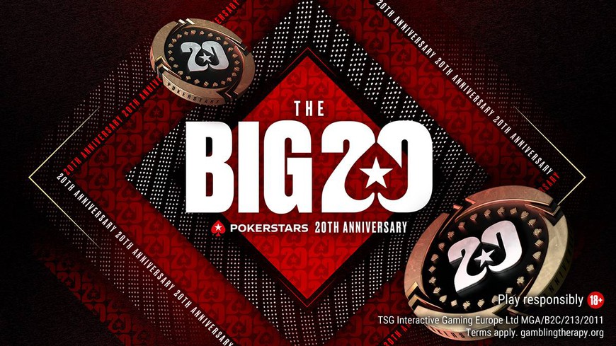 PokerStars Reveals First Details of $5.5 Million Tournament Series to Celebrate 20th Birthday
