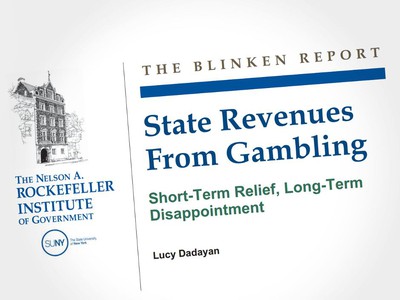 Report Suggests Fiscal Needs Do Not Justify State Licensed Gambling