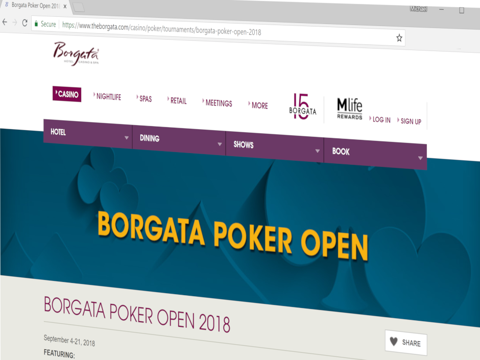 Borgata Poker Open Returns with $6.5 Million Guaranteed Live Tournament