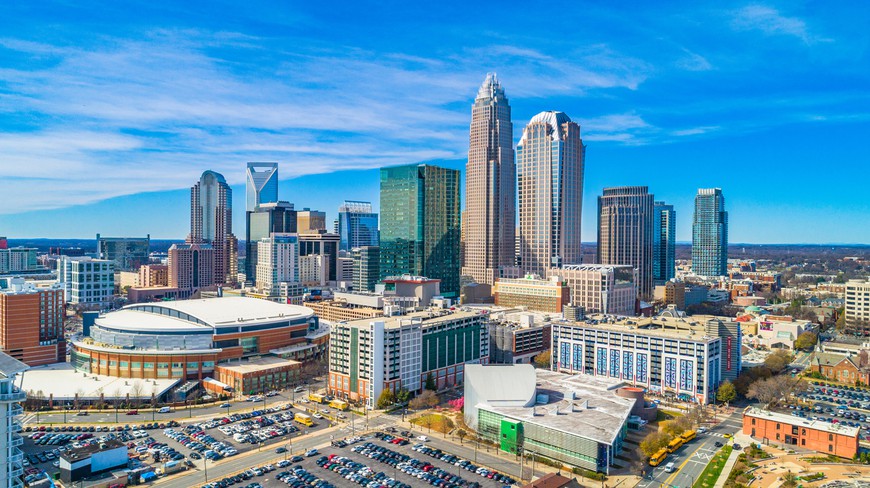 Downtown Charlotte, NC. North Carolina Preparing for Exciting 2024 Sports Betting Debut
