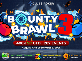 Bounty Brawl Is Back at Clubs Poker with 44 Championship Events