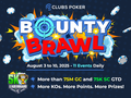 Bounty Brawl Series Kicks Off This Sunday on Clubs Poker