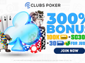 Clubs Poker Announces a New 30 SC Welcome Offer