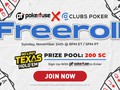 Join the Action in the Pokerfuse 200 SC Freeroll at Clubs Poker This Sunday