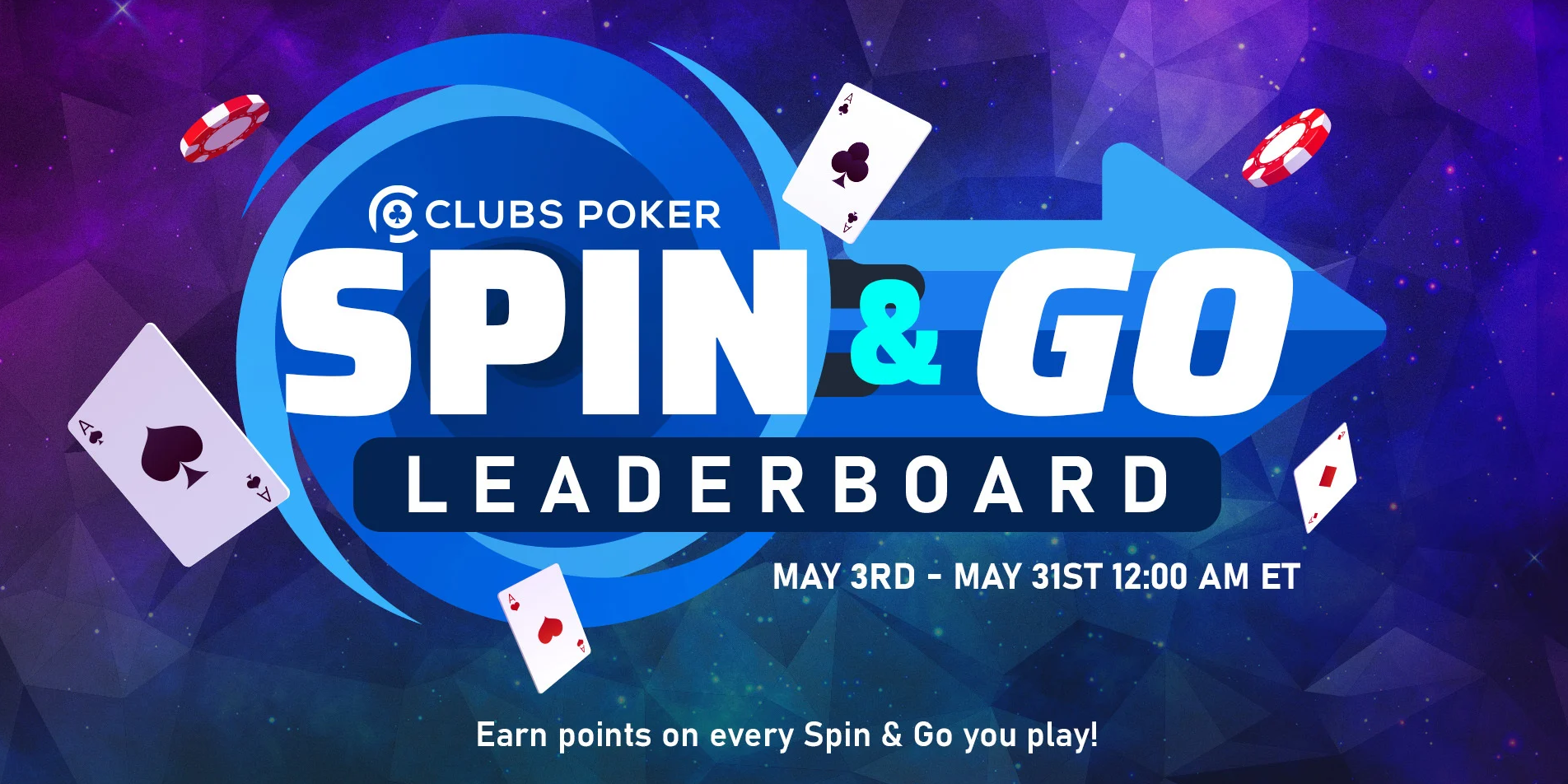 Win Weekly Prizes with Clubs Poker’s Spin & Go Leaderboards