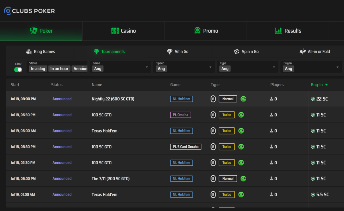 Clubs Poker Continues Growing Its MTT Schedule: More Games & Bigger Guarantees