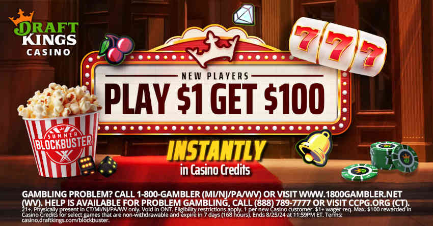 DraftKings Casino Now Offering 0 in Casino Credits to New Players