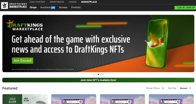 DraftKings Marketplace Sports NFTs