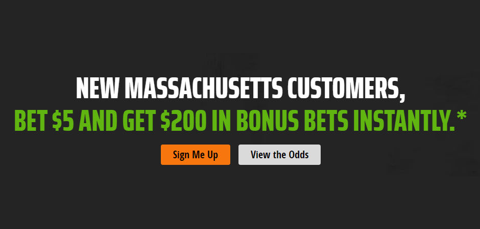 DraftKings Massachusetts promo: $200 bonus bets, best odds for Sunday  action 