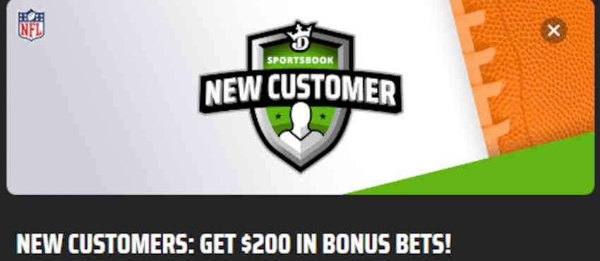 DraftKings Massachusetts promo: $200 bonus bets, best odds for Sunday  action 