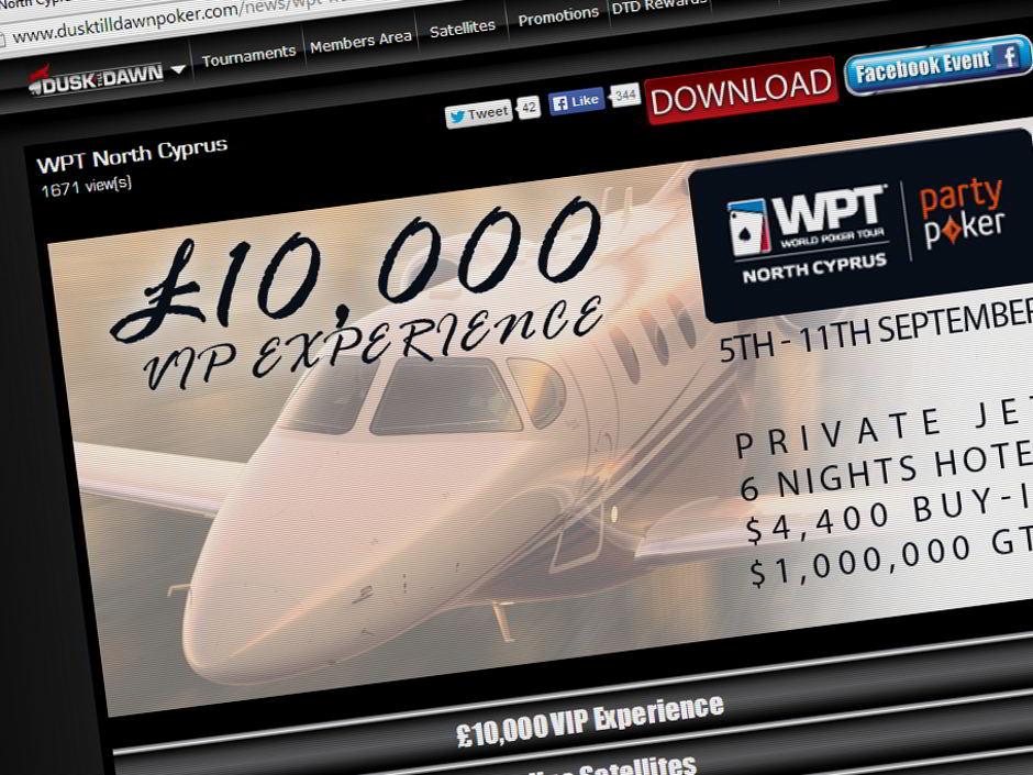 Dusk Till Dawn Offers Private Jet To Wpt Cyprus