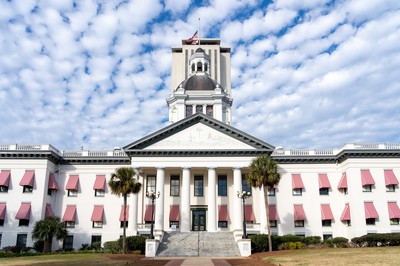 Florida State Capitol building in Tallahassee, FL, USA. Battle for Florida Sports Betting Heats Up in Court.