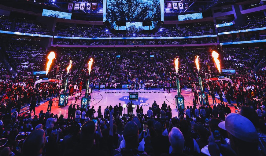  Fiserv Forum in Milwaukee before a Milwaukee Bucks NBA game. 2023-24 NBA Eastern Conference: Predictions & Betting Odds
