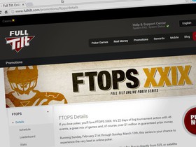 Full Tilt Online Poker Series XXIX Gets an Overhaul