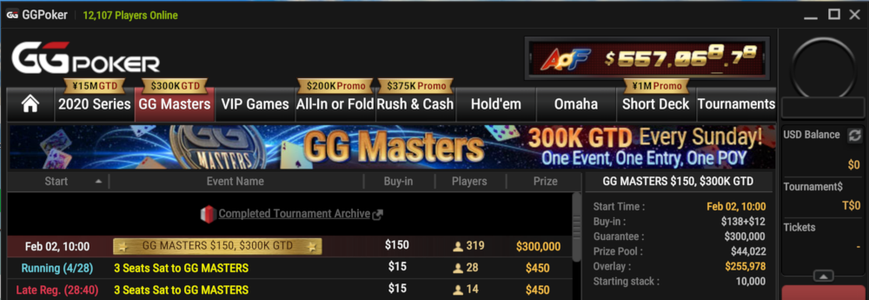 GG Masters Misses its Guarantee for Four Consecutive Weeks