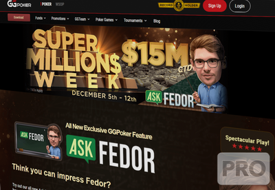 GGPoker Teases "Ask Fedor" Coaching Feature as it Announces High-Stakes Super MILLION$ Week Festival