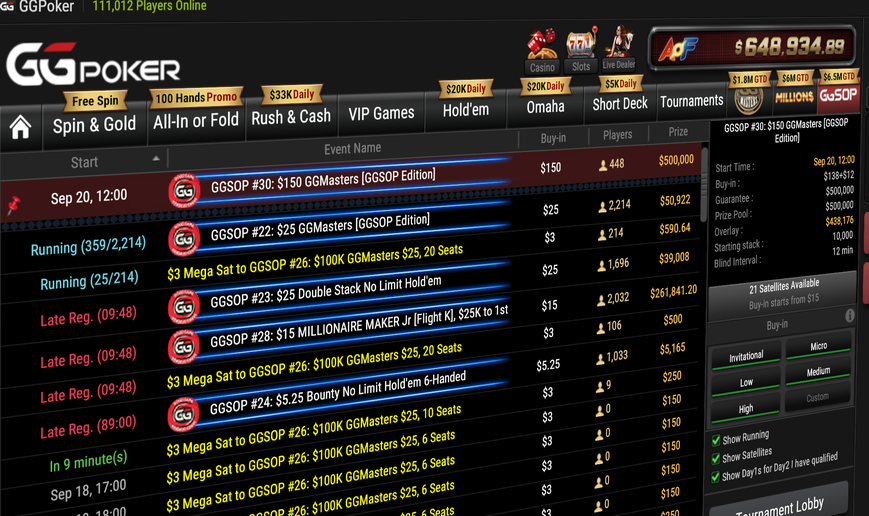 Nearly $1 Million in Guarantees is Up for Grabs in GGPoker's Low-Stakes GGSOP Series This Weekend