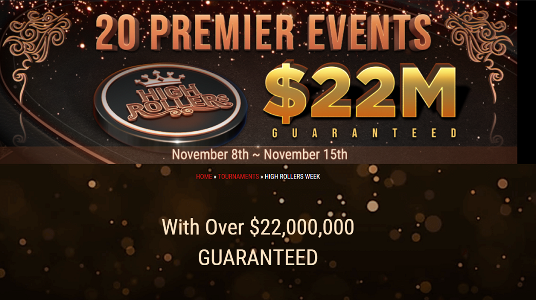 Ggpoker Joins High Stakes Fest With 22 Million Guaranteed High Rollers Week Tournament Series Pokerfuse