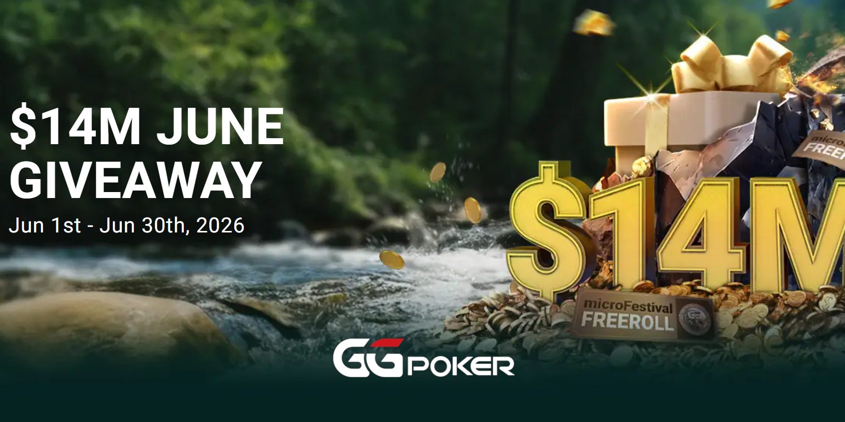 GGPoker June Giveaway - $14 Million in Leaderboard Prizes, Bonuses, and Tournament Tickets