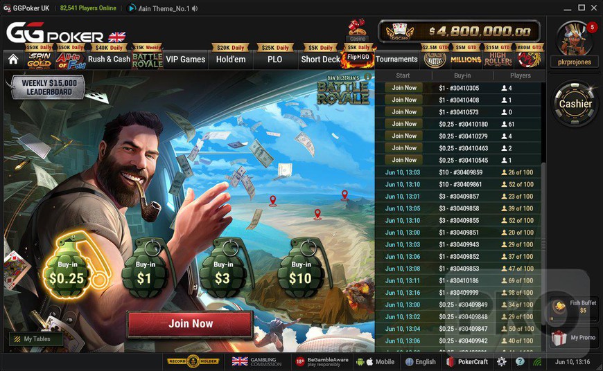 GGPoker's Battle Royale Attracts Almost 100,000 Entries Over First Three Days