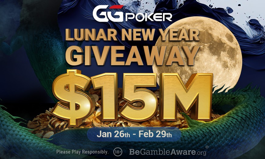 GGPoker Is Giving Away $15 Million: Lunar New Year Giveaway Starts On January 26