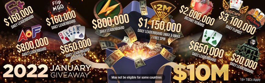 GGPoker Offers Another $10 Million in Monthly Promotions this Month