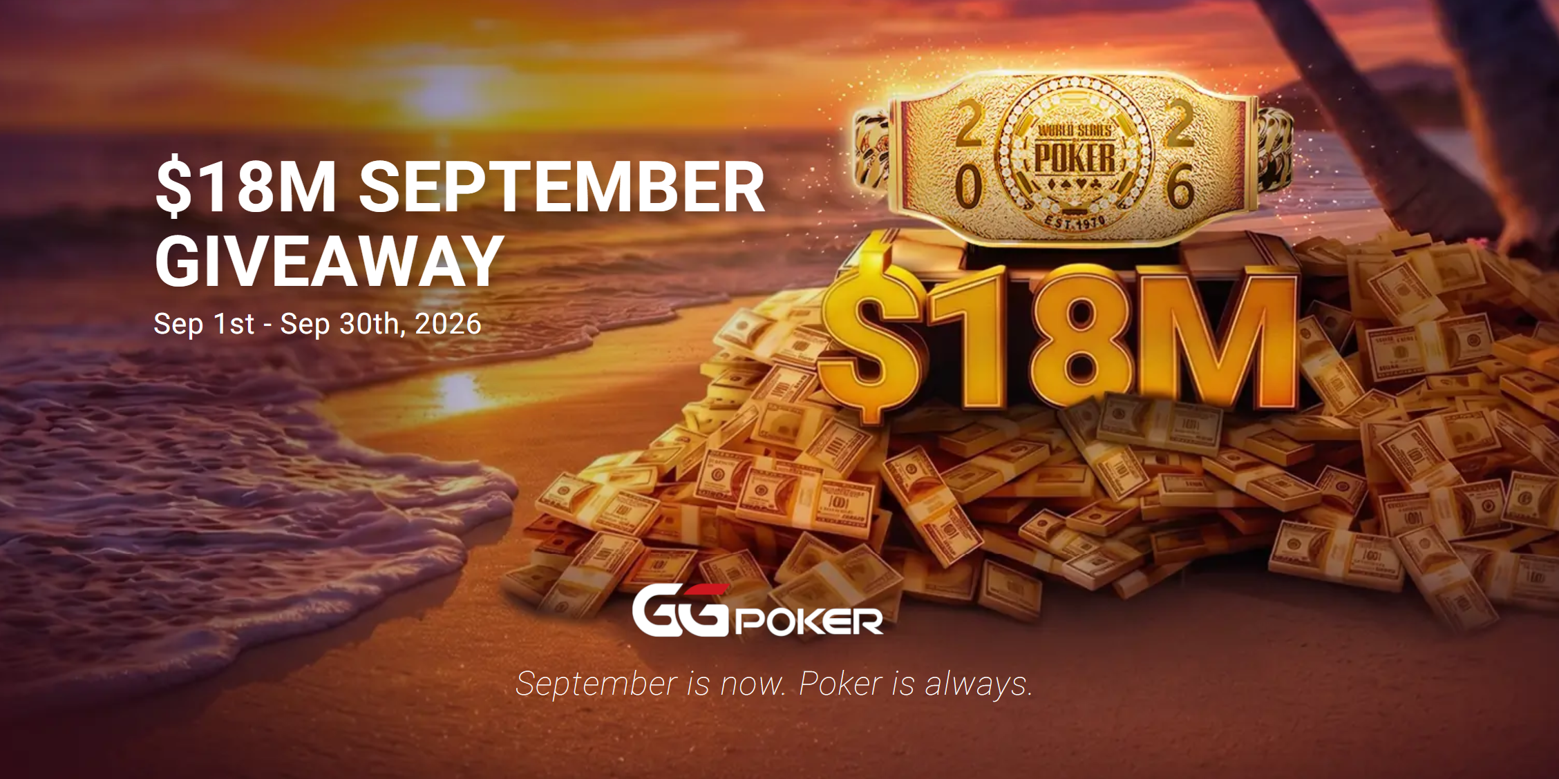GGPoker Is Giving Away $18 Million in Promos as WSOP Online Heats Up