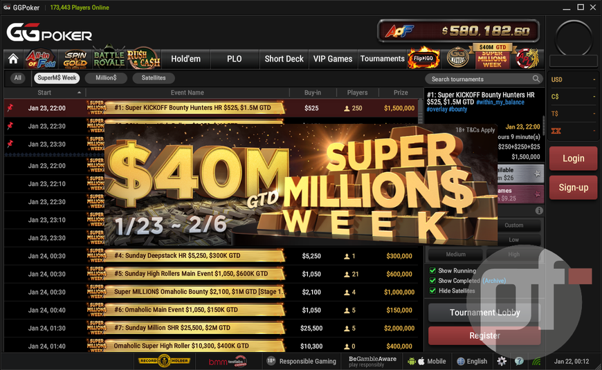 The Largest Guaranteed High Stakes Special Super MILLION$ Week Kicks Off on GGPoker