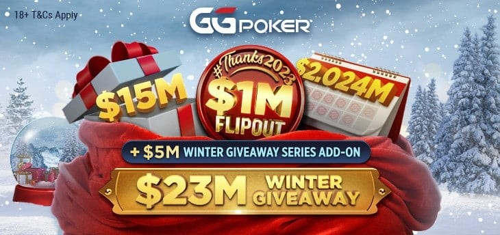 Online Poker's Biggest Promotion: GGPoker's $23 Million Winter Giveaway