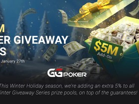 Winter Giveaway Series Returns: GGPoker Adds 5% Boost Across $100 Million Festival
