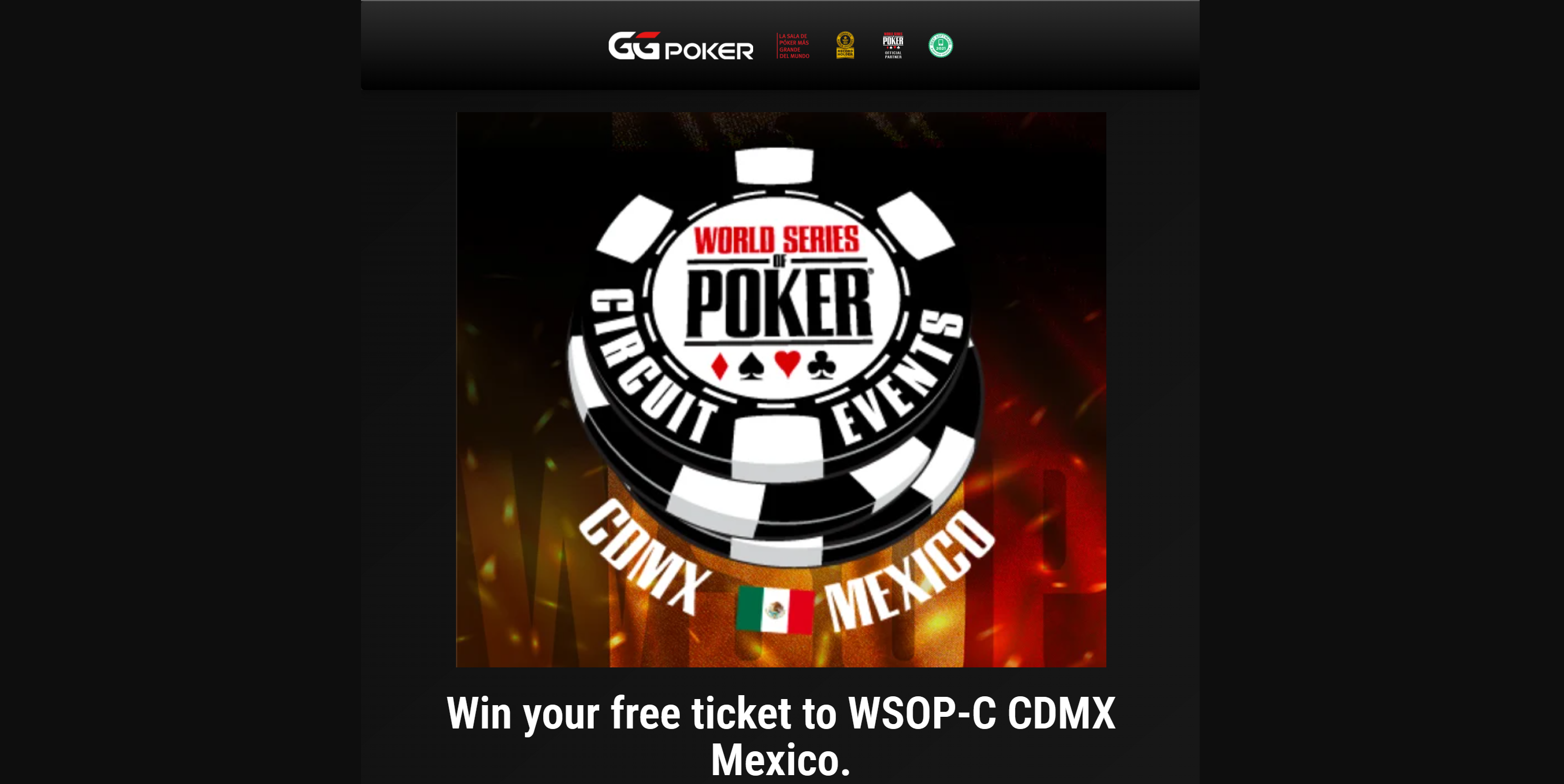 GGPoker Is Hosting Online Satellites to Mexico’s First WSOPC Event