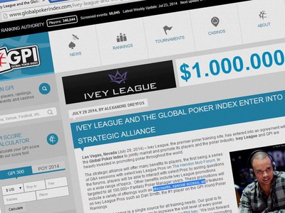 Global Poker Index Strikes Alliance With Ivey League