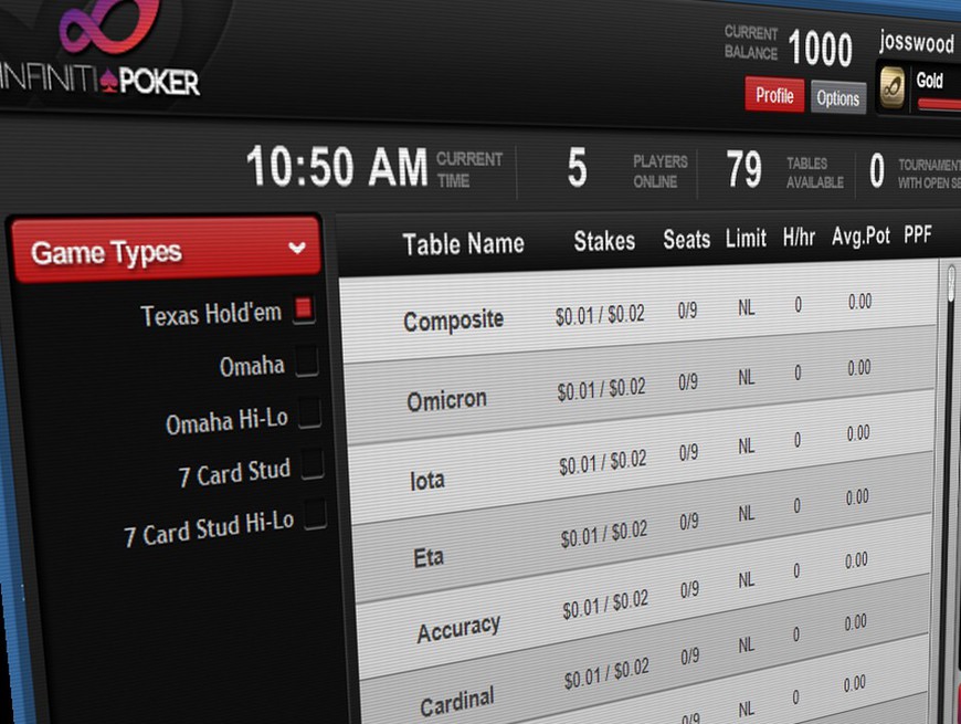 Software Preview: Infiniti Poker Edges Towards Launch with Bitcoin Giveaway for Beta Testers