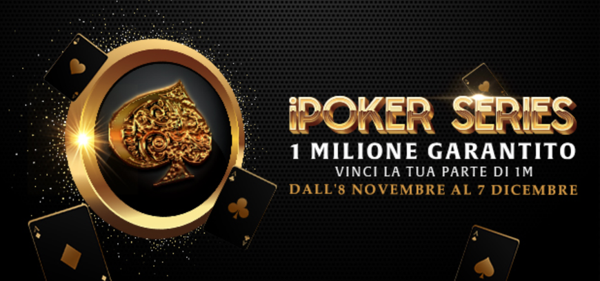 iPoker Series Returns to Italian Market For Second Time This Year Guaranteeing €1 Million