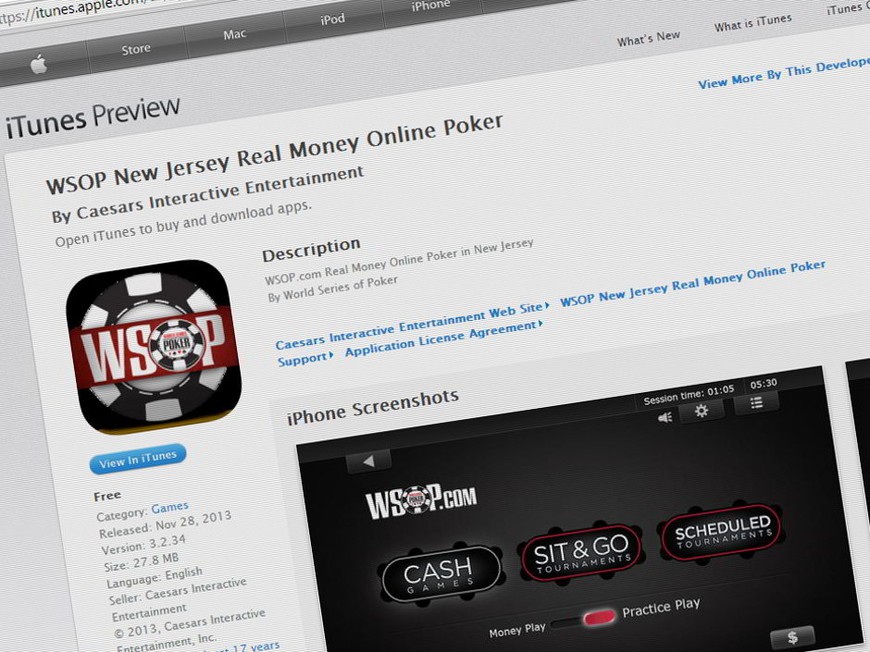 888Poker and WSOP Are First to iTunes with New Jersey Poker App