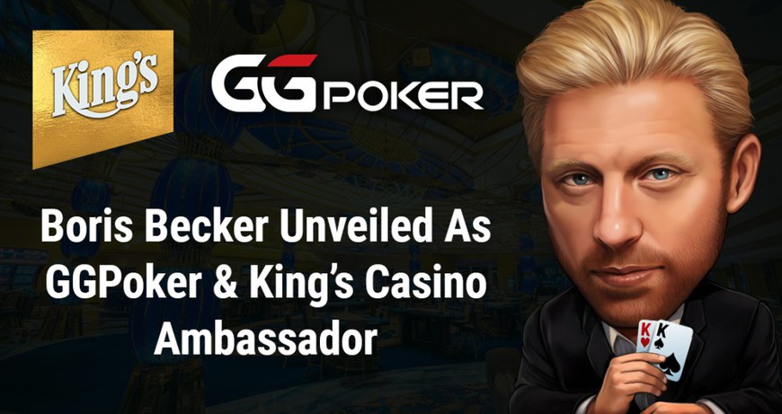 GGPoker Landgrab Continues with Boris Becker and King's Casino Partnerships