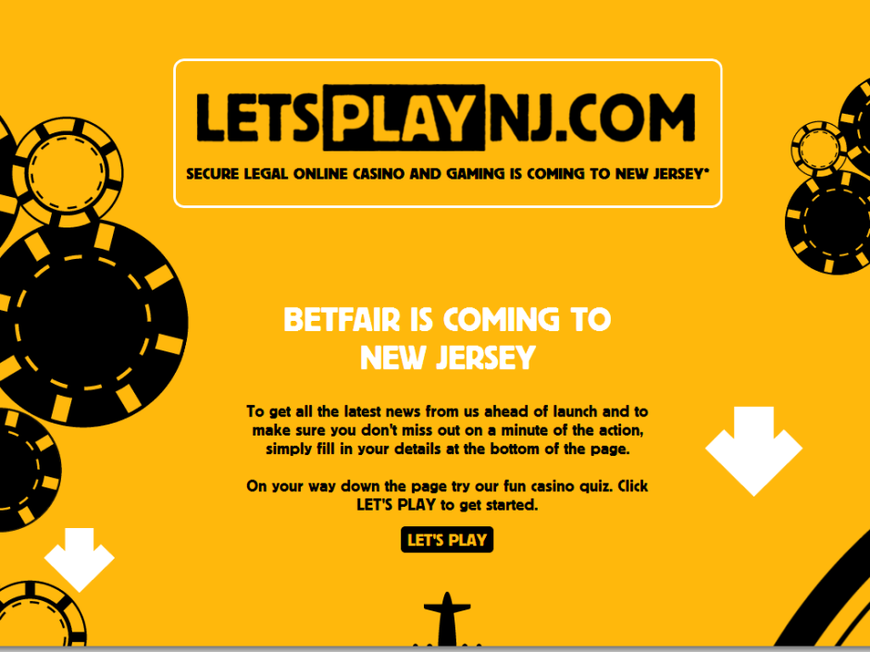 Betfair Readies "Lets Play NJ" Marketing Campaign Ahead of US Entry