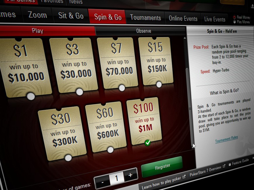 The $1 Million Prize: PokerStars Changes Spin and Go Payouts