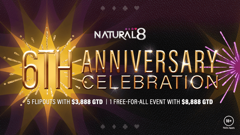 GGPoker Network's Flagship Operator Natural8 Celebrates its Sixth Anniversary with Freerolls