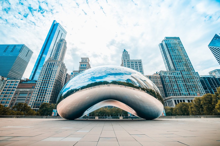 The Bean in Chicago, the biggest city in Illinois. Illinois is a strong contender to be the next to legalize online poker and casino gaming.