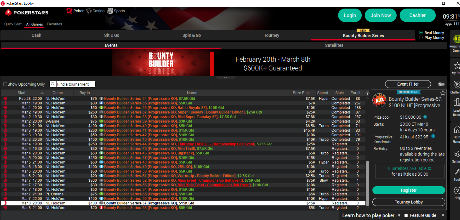 pokerstars pa bounty builder series