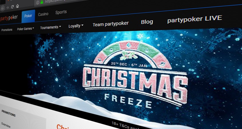 Partypoker Schedules a Last Minute New Online Tournament Series "Christmas Freeze"