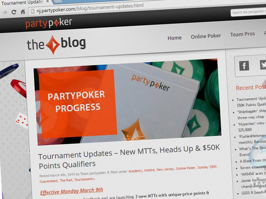 Partypoker New Jersey Updates Tournament Schedule