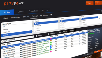 Players Choice Series on the partypoker US Network in New Jersey Kicks Off this Weekend
