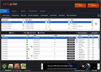Partypoker Simplifies Cash Game Offering by Removing Full Ring and "Casual" Tables