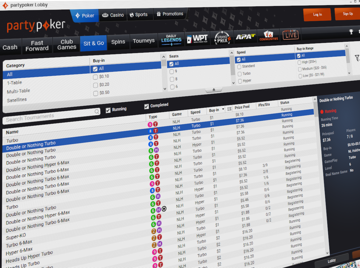 Partypoker Eliminates Unpopular Sit & Gos, Increases Rake on Existing